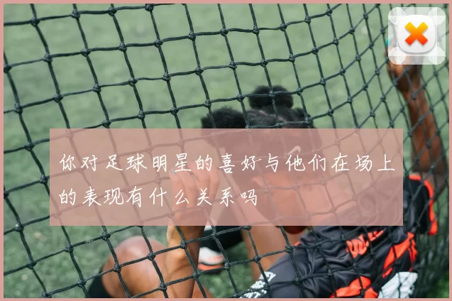 你对足球明星的喜好与他们在场上的表现有什么关系吗