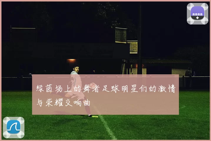 绿茵场上的舞者足球明星们的激情与荣耀交响曲