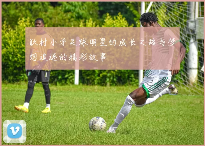 狄村小学足球明星的成长之路与梦想追逐的精彩故事